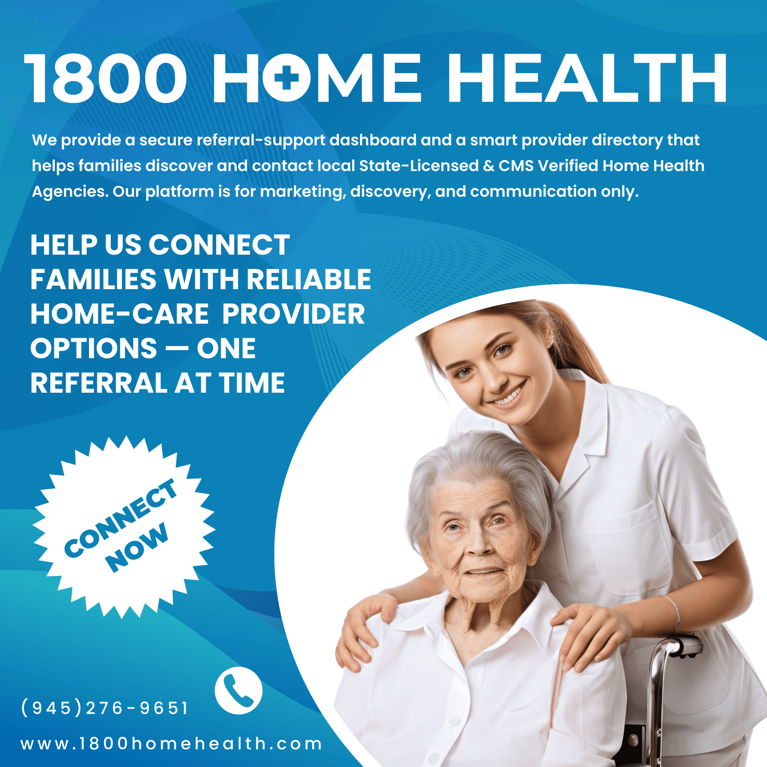 Help us in supporting 1800 Home Health